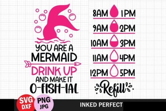 You Are a Mermaid Water Tracker Embroidery Review